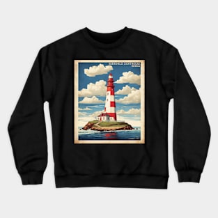 Lighthouse Egersheld Russia Vintage Tourism Poster Crewneck Sweatshirt